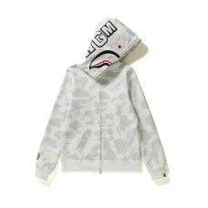 BAPE X Neighborhood Split Camo Shark Full Zip Hoodie